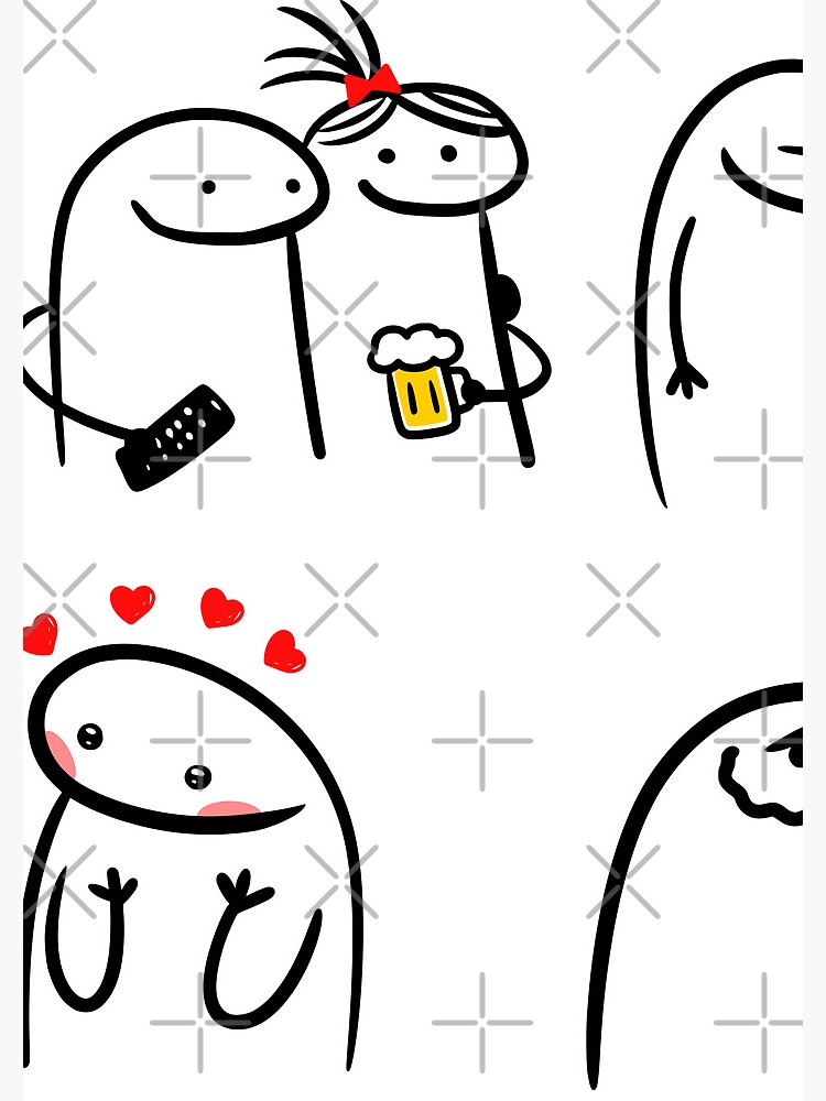 Set of Flork meme stickers | Poster