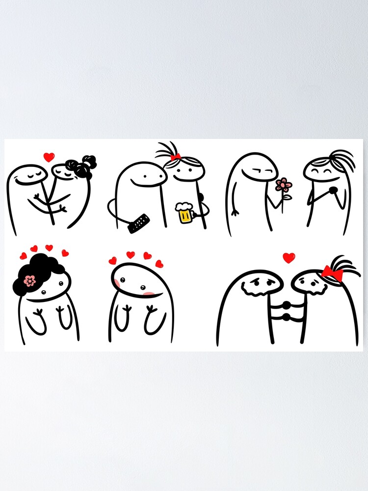 Flork in love meme pack, bundle Sticker for Sale by LatinoPower