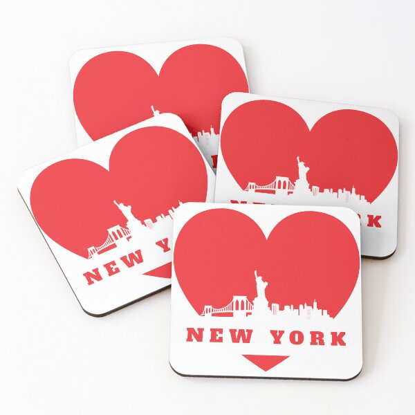Item preview, New York Heart Sticker: Celebrate love for the Big Apple designed and sold by ColorStudio2023.