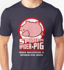 Spinnen Schwein Unisex T-Shirt