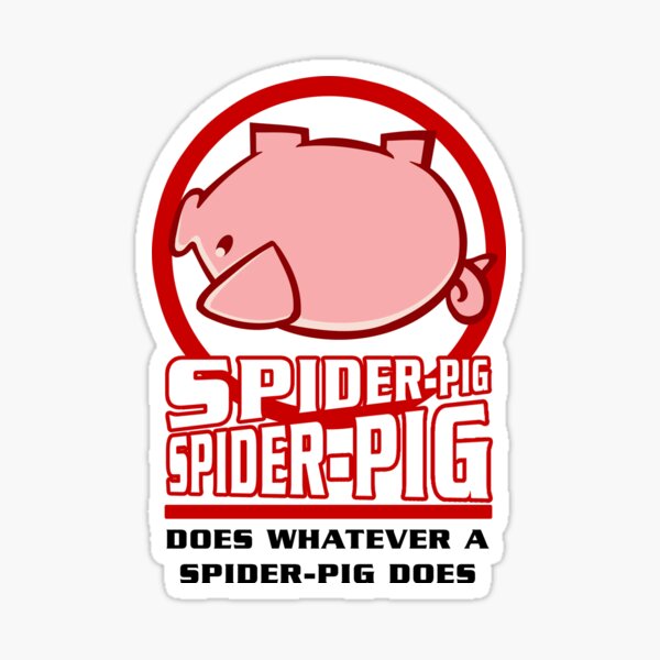 Puerco araña Pegatina