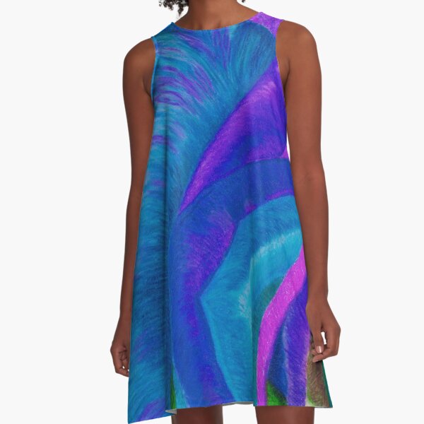 Splaaash!!!!! - Into the DEEP BLUES A-Line Dress