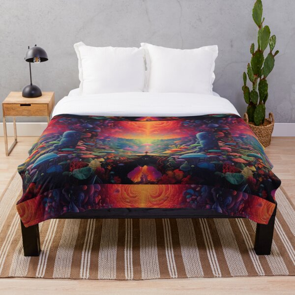 Item preview, Tapiz psicodélico Cosmic Dreamscape - Vibrant Boho Wall Art designed and sold by TileTango.