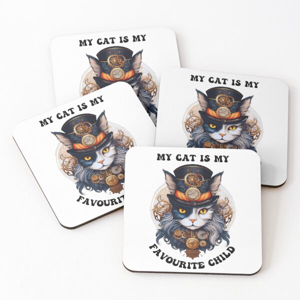Item preview, My Cat Is My Favourite Child - Funny Cat Graphic designed and sold by MTJ-Mushrooms.