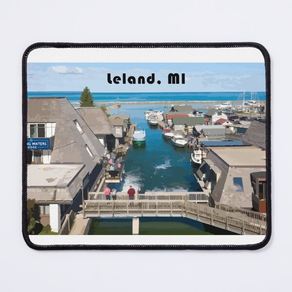 Item preview, Leland, Michigan "Fishtown" Artwork designed and sold by Deric's Designs.