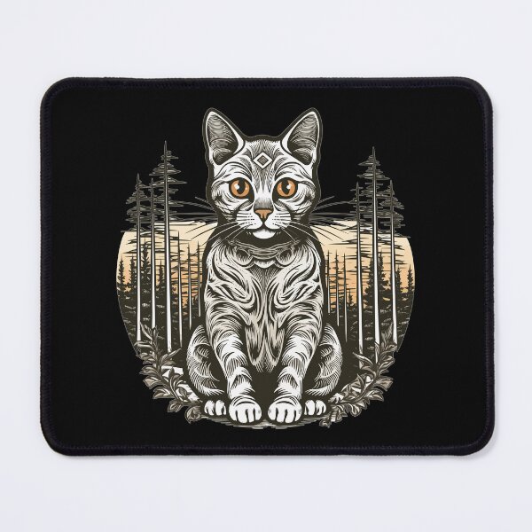 Item preview, Vintage logo style wild Therian Cat - art vintage, green designed and sold by SGDesignonline.