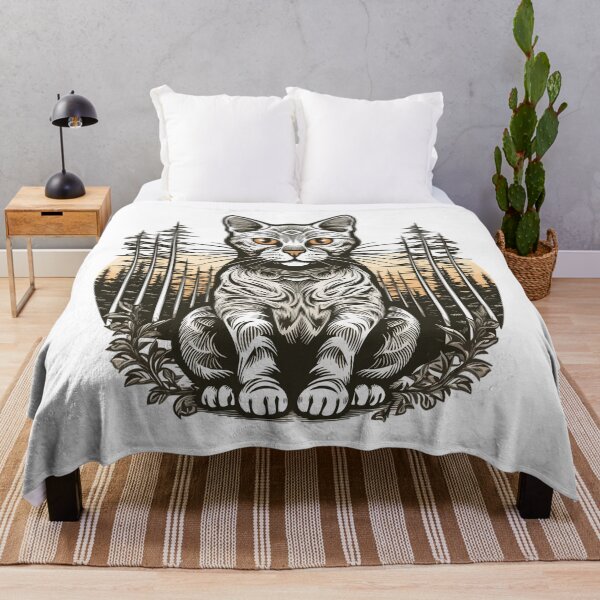 Item preview, Vintage logo style wild Therian Cat - art vintage, green designed and sold by SGDesignonline.