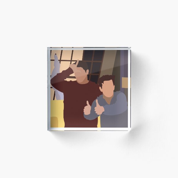 Chandler & Joey Acrylic Block