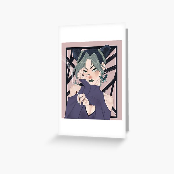 Jojo's Purple Stand haze Part5 Giorno Greeting Card by Toutankhamon22