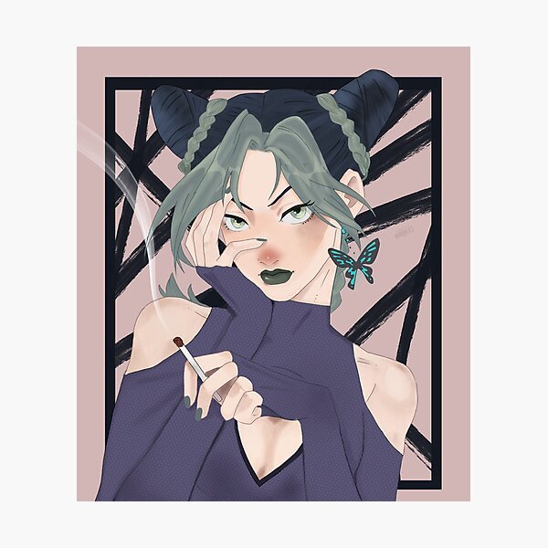 Vista previa del artículo con la obra «Jolyne Cujoh», diseñado y vendido por MauveDoodles.