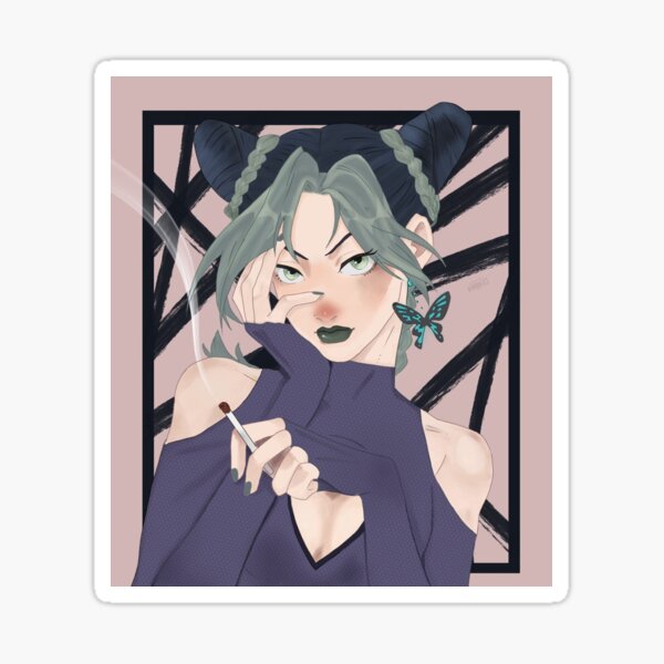 Vista previa del artículo con la obra «Jolyne Cujoh», diseñado y vendido por MauveDoodles.