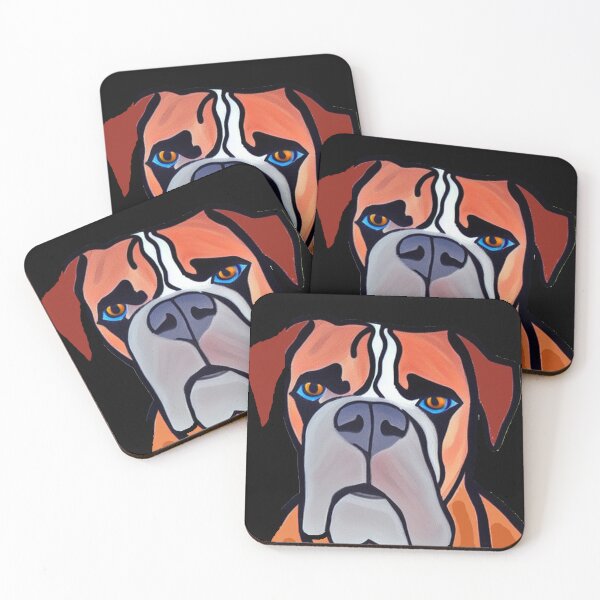 Item preview, Funny Boxer Dog Puppy Dog Abstract Art designed and sold by Nature's Fancy.