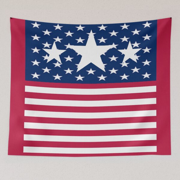 Item preview, RED, WHITE, BLUE AMERICANA FLAG STARS RED ART designed and sold by sharlesart.