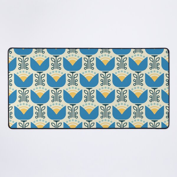 Item preview, KF 0058 C - Retro Vintage Flower Minimalist 70s Modern Geometric Floral Pattern designed and sold by KhakiFinch.