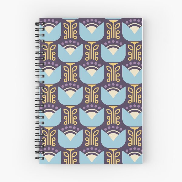 Item preview, KF 0058 D - Retro Vintage Flower Minimalist 70s Modern Geometric Floral Pattern designed and sold by KhakiFinch.