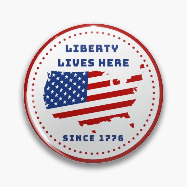 Aperçu de l'œuvre Liberty vit ici depuis 1776 créée et vendue par OB Print.