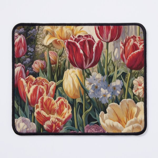 Item preview, Close-Up Tulips Painting | Exquisite Floral Artwork designed and sold by MetroEnvision.