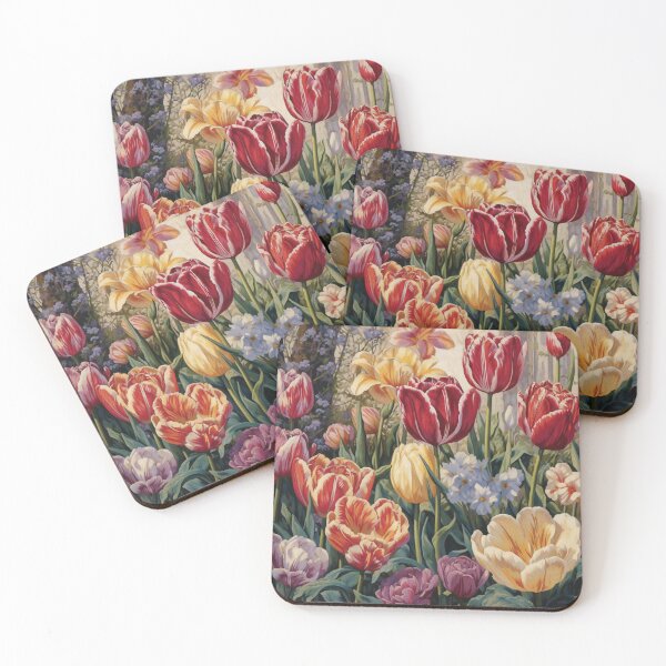 Item preview, Close-Up Tulips Painting | Exquisite Floral Artwork designed and sold by MetroEnvision.