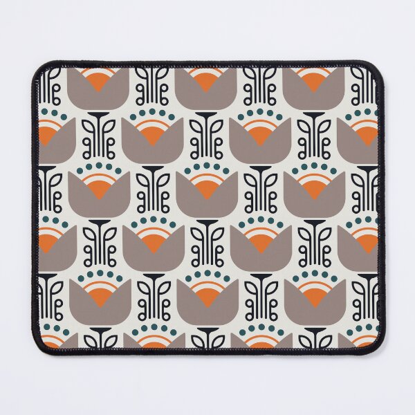 Item preview, KF 0058 H - Retro Vintage Flower Minimalist 70s Modern Geometric Floral Pattern designed and sold by KhakiFinch.