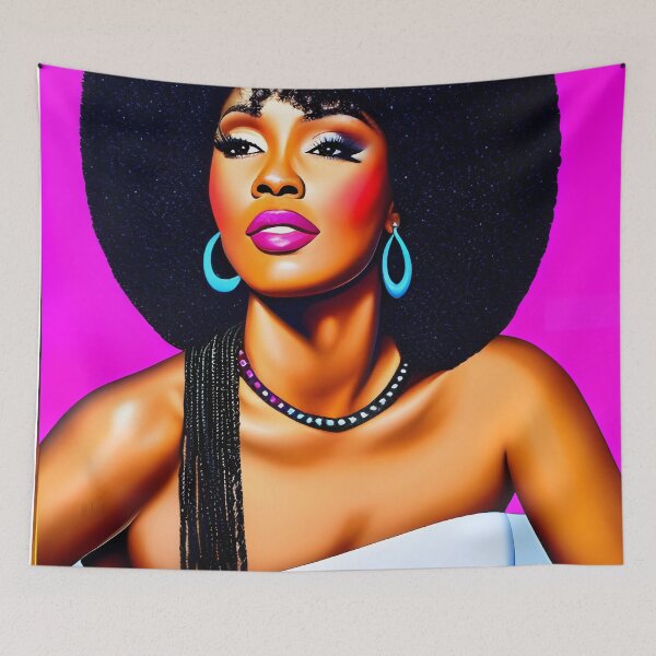 Item preview, Black woman with pink color designed and sold by melaninblack.