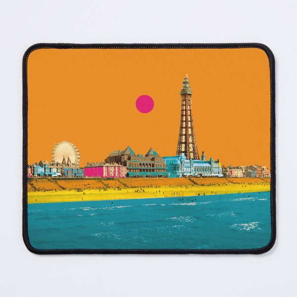 Item preview, vintage promenade North Pier, Blackpool, England skyline designed and sold by Mauswohn.