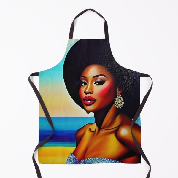 Item preview, Black woman with blue and yellow color designed and sold by melaninblack.