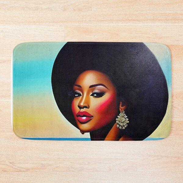 Item preview, Black woman with blue and yellow color designed and sold by melaninblack.