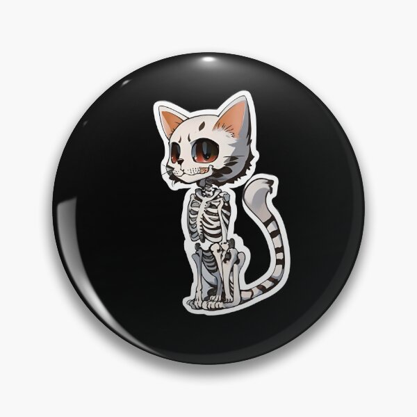 Item preview, Skeleton Cat designed and sold by TheStickerszzz.