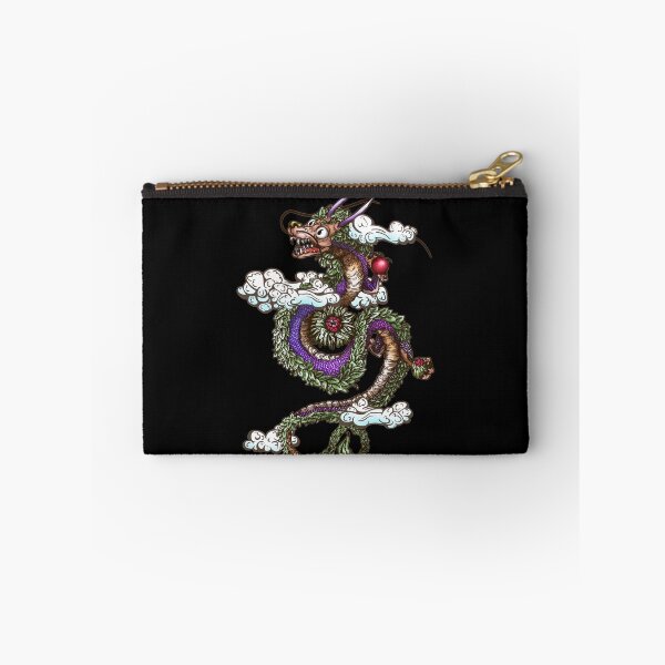 Item preview, Chinese Lucky Leaf Dragon Holding Blooming Tea Blossoms  designed and sold by iduzarts.