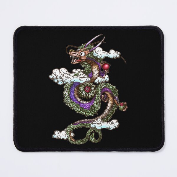 Item preview, Chinese Lucky Leaf Dragon Holding Blooming Tea Blossoms designed and sold by iduzarts.