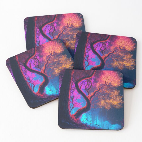 Item preview, Glowing lights forest designed and sold by luxlasors543.