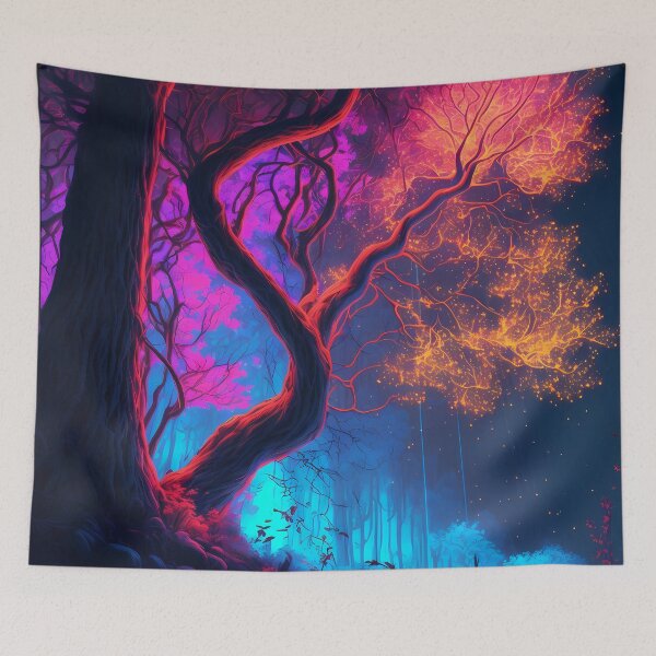 Item preview, Glowing lights forest designed and sold by luxlasors543.