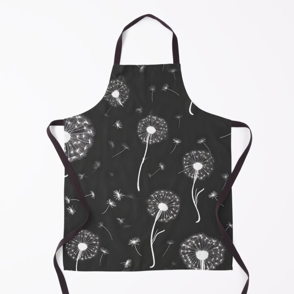 Item preview, Pattern - Black and White Dandelions designed and sold by Stacey Hallock.