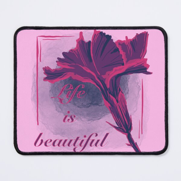 Aperçu de l'œuvre Copy of papillon vert fleur rose créée et vendue par Fransyn.