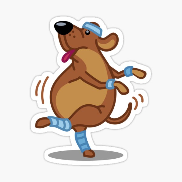 Funny Fitness Instructor Lab Dog Tshirt - Dog Gifts for Labrador Dog Lovers! Sticker