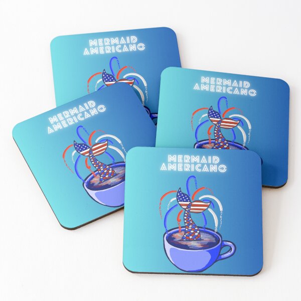 Item preview, Mermaid Americano (Blue Ombré) designed and sold by octopuscafe.