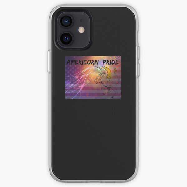 Americorn Pride American Flag Unicorn iPhone Soft Case