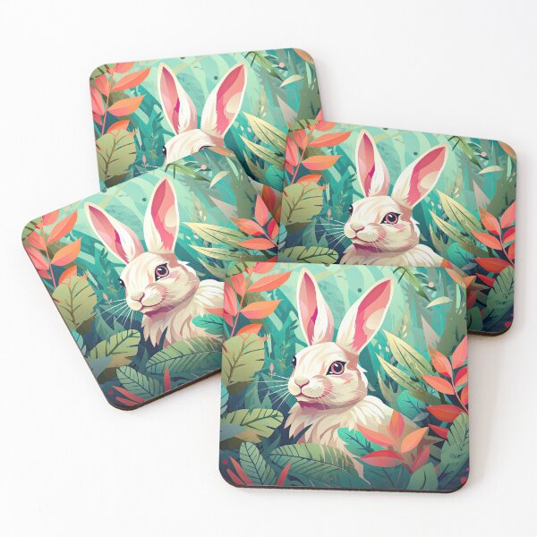 Item preview, Cute Bunny Colorful Botanical designed and sold by BaysparksMedia.