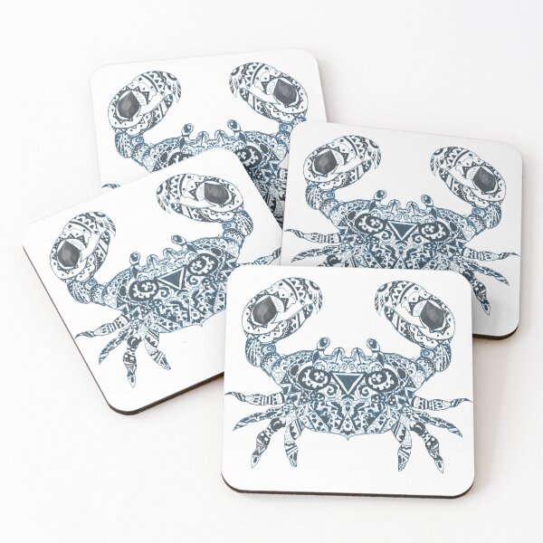 Item preview, Henna Crab - Black designed and sold by Acornion.