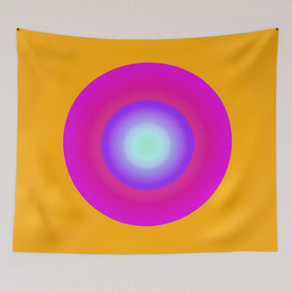 Item preview, Purple Golden Circle Square Abstract Center Calm Energy  designed and sold by Tanya Zevallos.