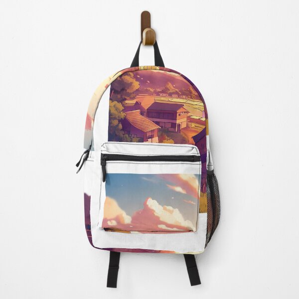 Item preview, Scenic Styles Serenity in the Fields: Captivating Anime Sunset Over Japanese Countryside and Rice Fields designed and sold by ScenicStyles.