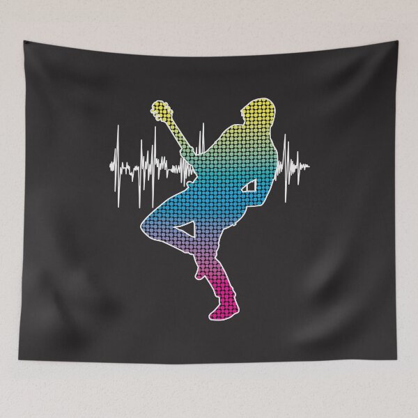 Item preview, Music Festival Guitarist Rock Sound Wave Dot Day designed and sold by shaderepublic.