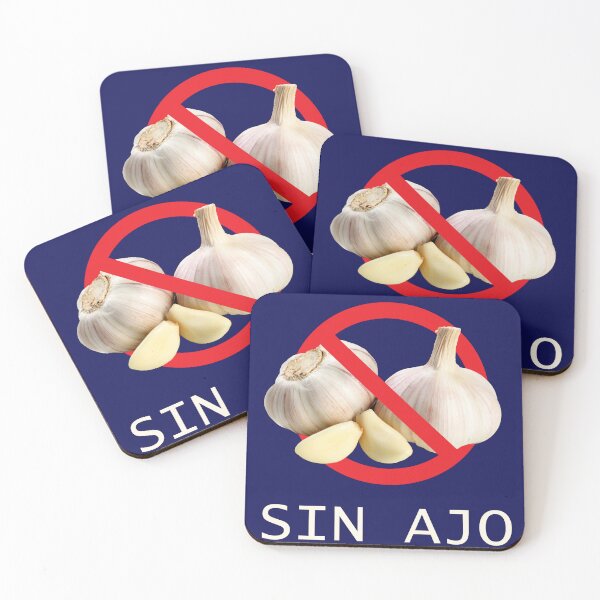 Item preview, SPANISH: “SIN AJO” No GARLIC designed and sold by WhiteShirtGuy.