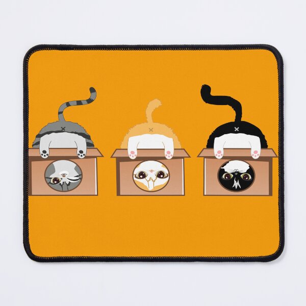 Item preview, Whimsical Trio: Kittens in a Box Illustration designed and sold by blancheart1.