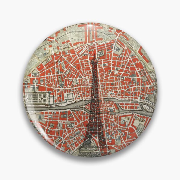 Item preview, Large Vintage Old Map of Paris / Antique Map Print / Vintage Wall Art / Interior Design Ideas designed and sold by Juan Carlos Trujillo.