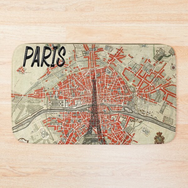 Item preview, Large Vintage Old Map of Paris / Antique Map Print / Vintage Wall Art / Interior Design Ideas designed and sold by Juan Carlos Trujillo.