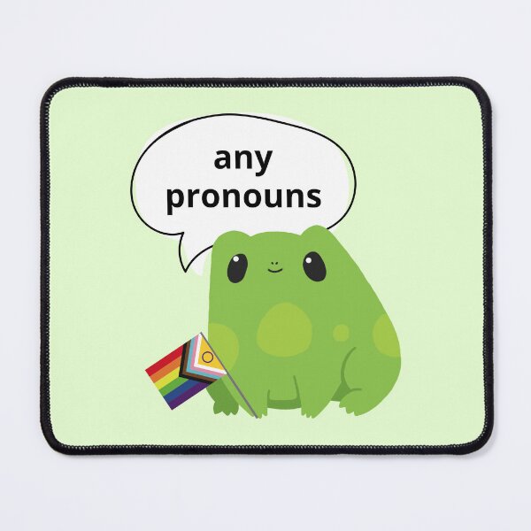 Item preview, Frog Any Pronouns designed and sold by Furia LGBTQ+ Accessories.