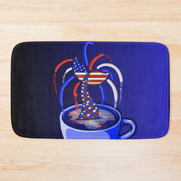 Item preview, Mermaid Americano (Black and Blue) designed and sold by octopuscafe.