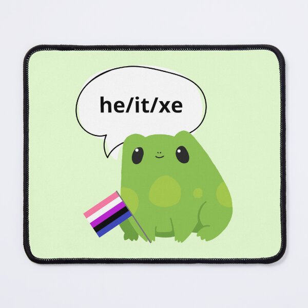 Item preview, Frog Pronouns He/It/Xe Pronoun designed and sold by Furia LGBTQ+ Accessories.