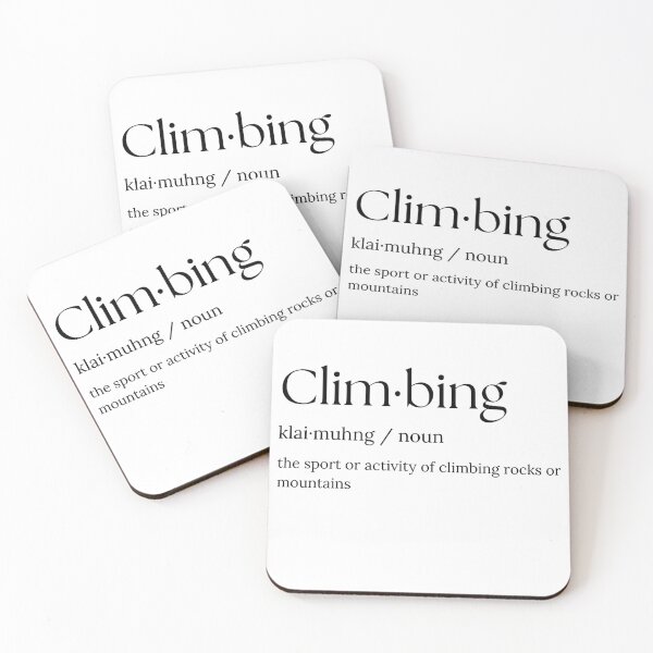 Item preview, Climbing Design with Pronunciation and Definition | Adventure Sports Shirt designed and sold by Liezdesign.